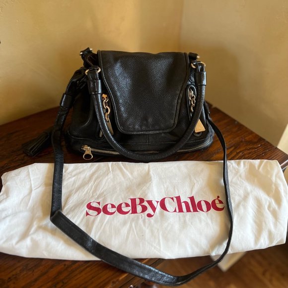 See by Chloe Leather Handle Bag with Crossbody Strap - Picture 2 of 2